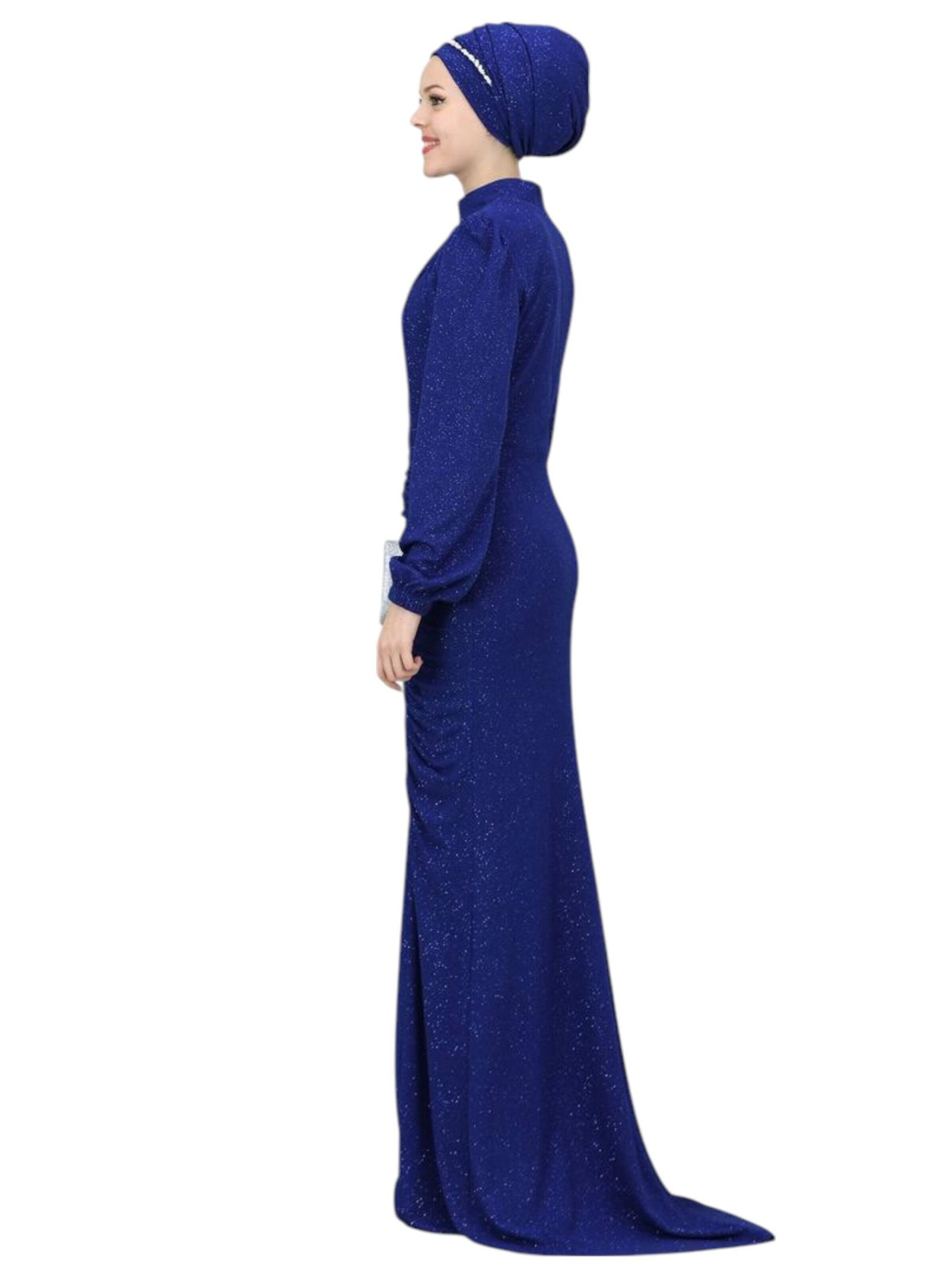 Robe de soirée 'RÜYA' fashionshowcase en bleu