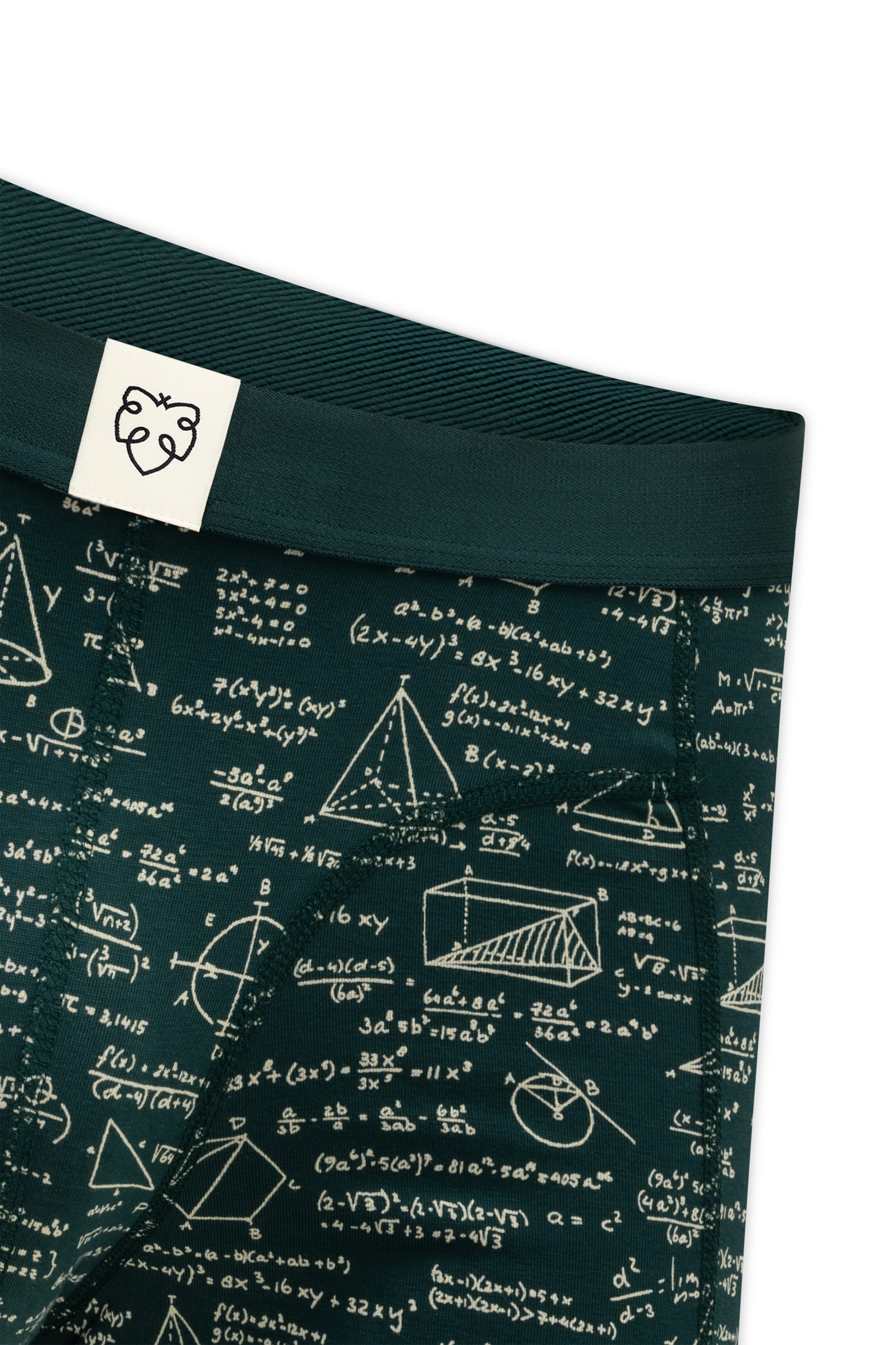 A-dam Boxershorts 'Maths Pro' in Groen