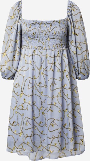 HUGO Kleid 'Korbina' in hellblau / gelb / schwarz, Produktansicht