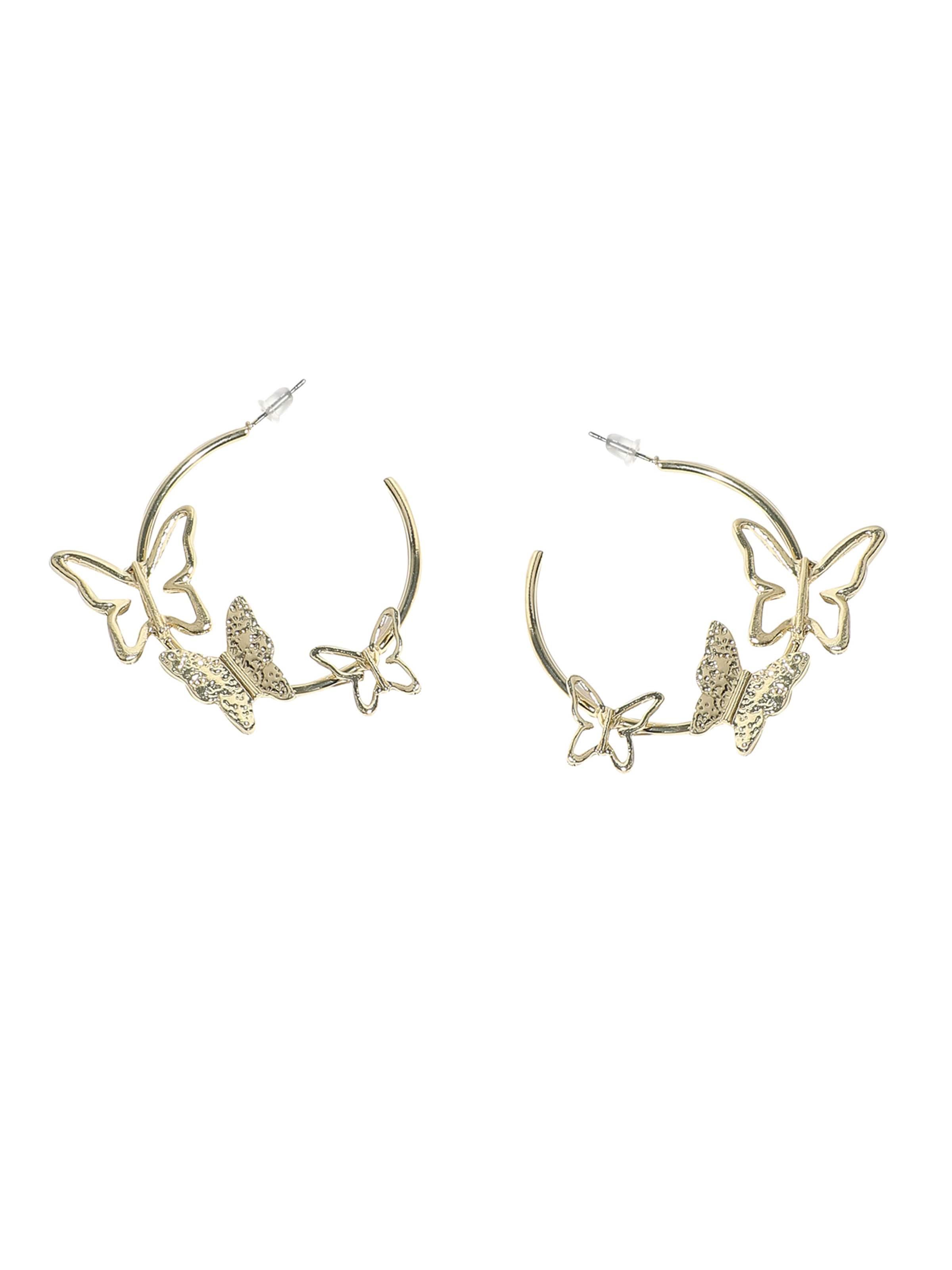 SOHI Σκουλαρίκια ' Linnet ' σε χρυσό: μπροστά