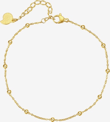 Hey Happiness Foot Jewelry 'Mini Beads' in Gold: front