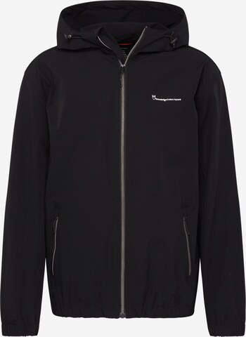 KnowledgeCotton Apparel Between-Season Jacket in Black: front