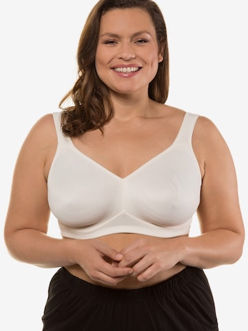 Ulla Popken Minimiser Bra in Beige: front