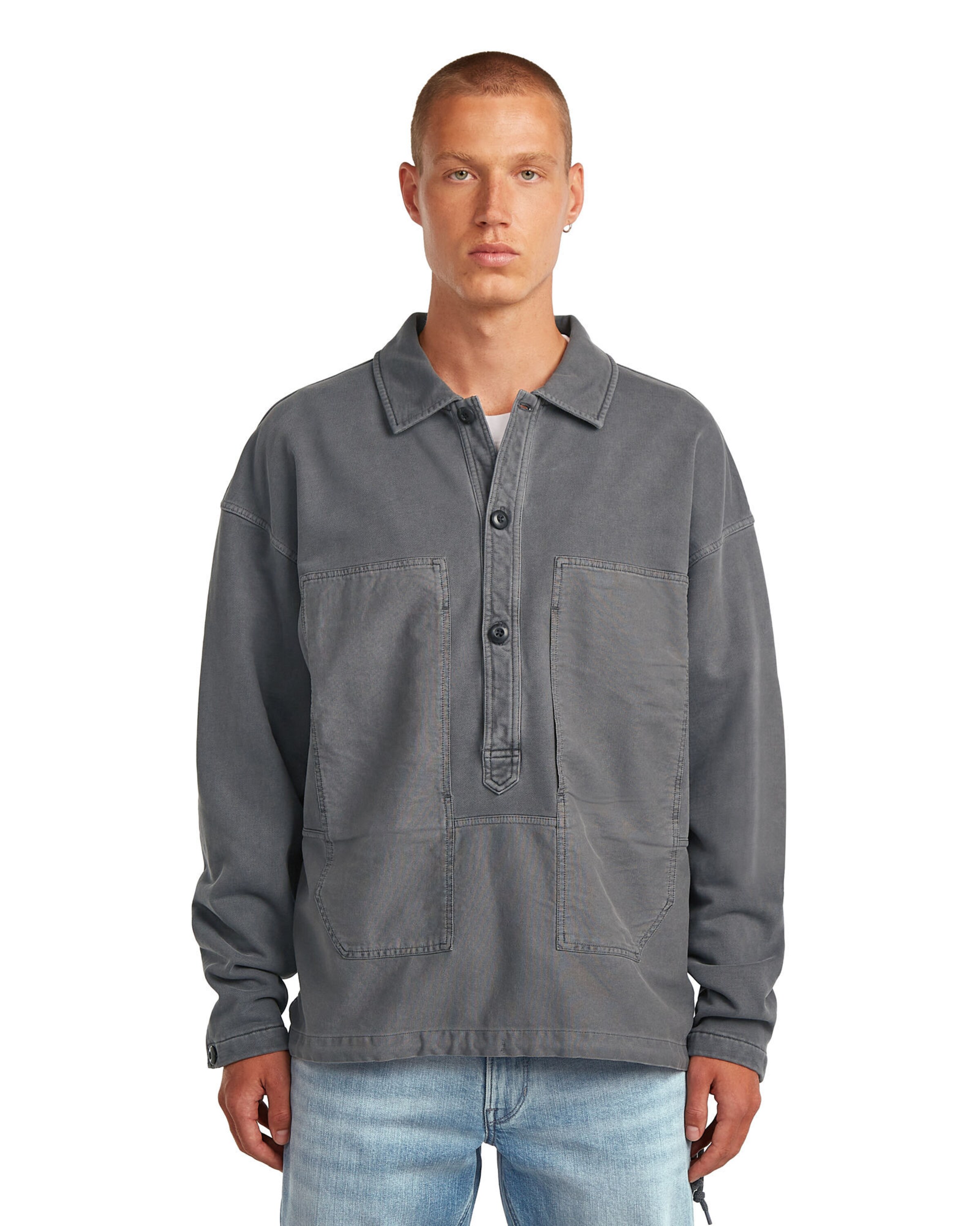 G-STAR Sweatshirt in Grey: front