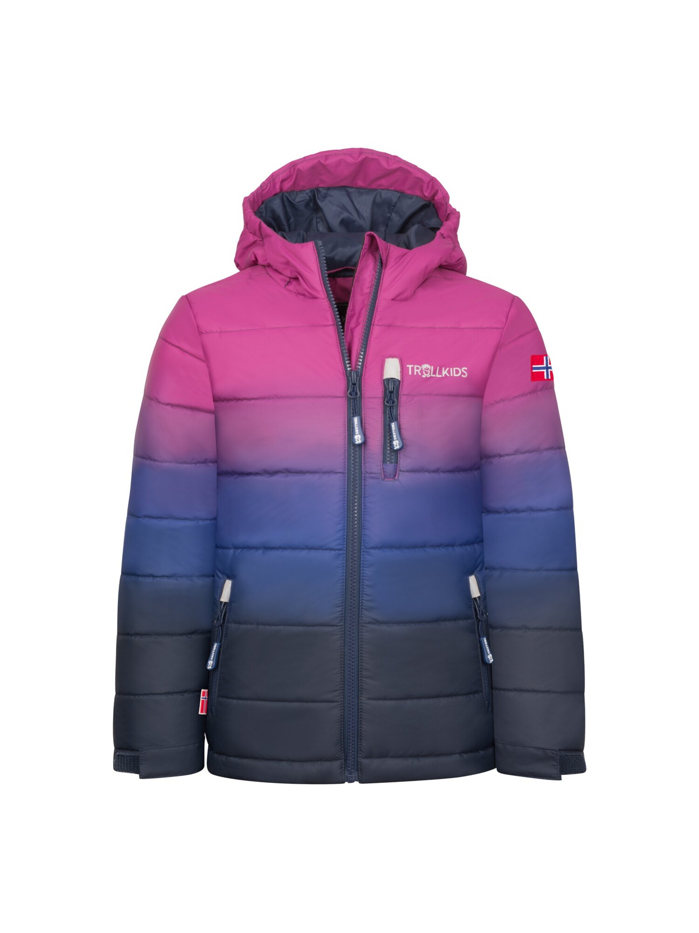 TROLLKIDS Winter Jacket in Pink: front