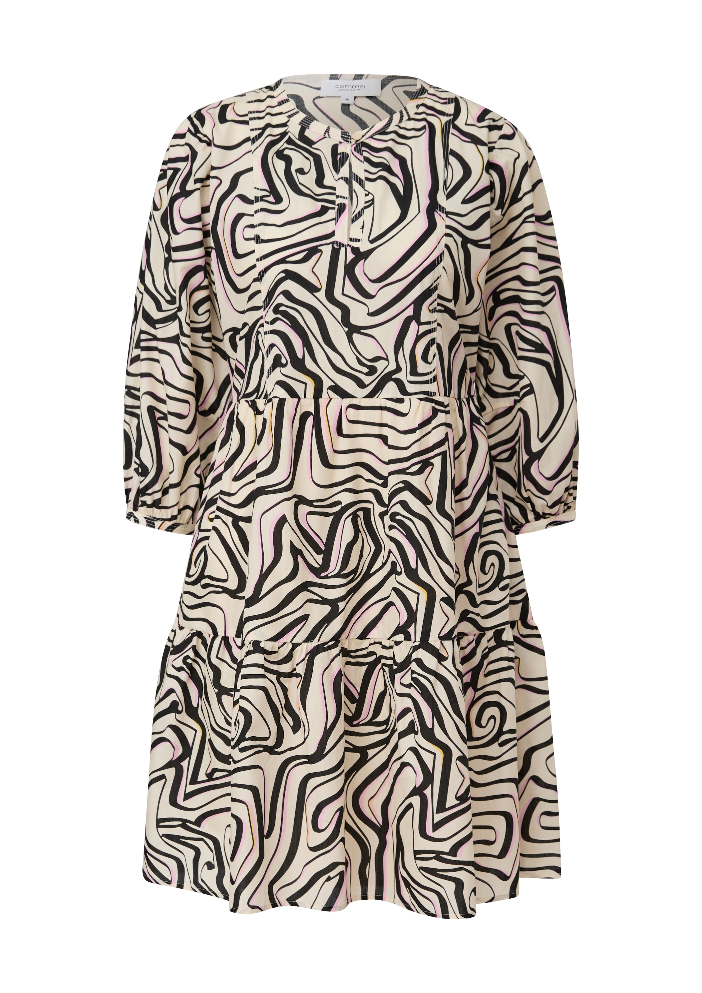 COMMA Dress in Beige: front
