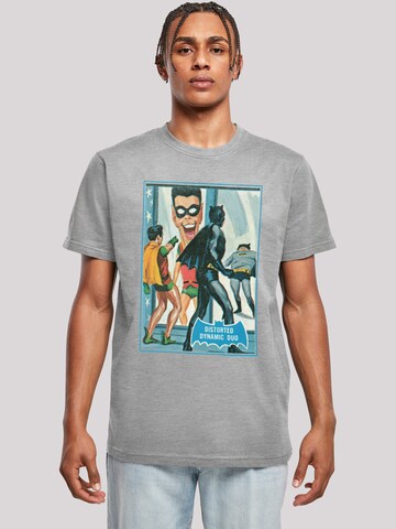 F4NT4STIC Shirt 'DC Comis Superhelden Batman TV Serie Dynamic Duo' in Grijs: voorkant