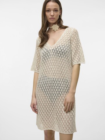 VERO MODA Knitted dress 'Leilani' in Beige