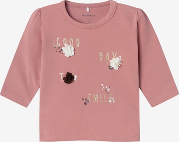 T-Shirt 'BLOOM' NAME IT en rose : devant