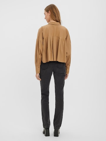 VERO MODA Blouse 'Gittana' in Brown