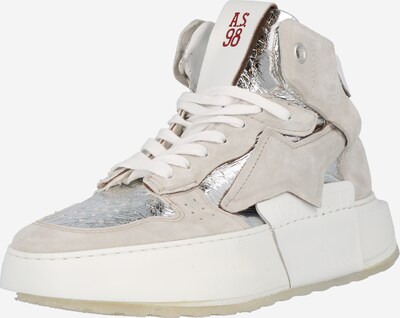 A.S.98 High-Top Sneakers 'Hifi' in Greige / Silver, Item view