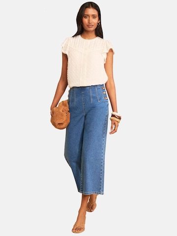 love & roses - Blusa en beige: frente