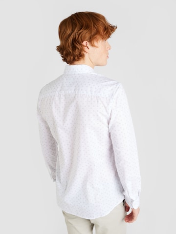 Slim fit Camicia 'SANE' di Only & Sons in bianco
