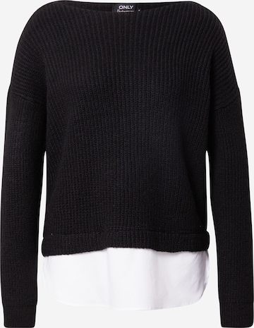 Pull-over ONLY en noir : devant