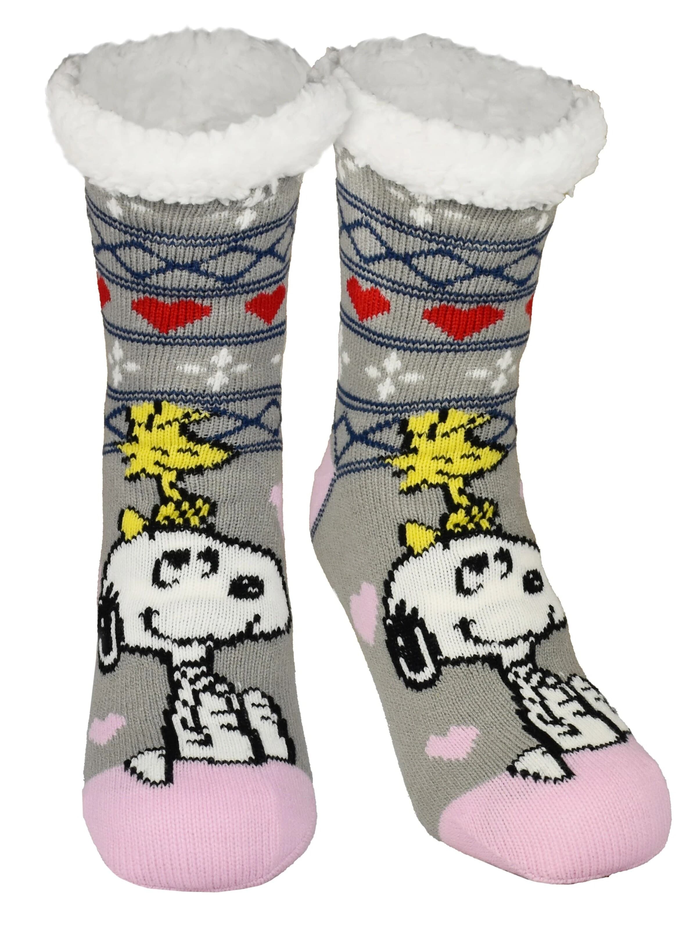 Snoopy & Die Peanuts Socks in Grey: front