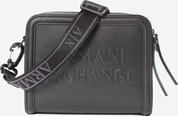 Borsa a tracolla di ARMANI EXCHANGE in nero: frontale