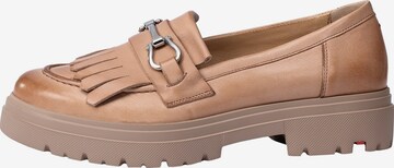 LLOYD Classic Flats in Brown: front