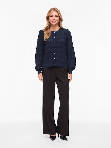 VILA Gebreid vest 'VILOWEN' in Blauw