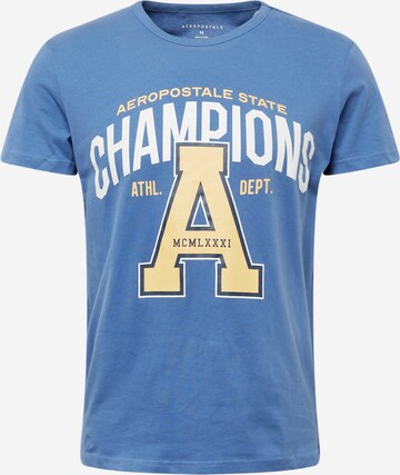 AÉROPOSTALE Shirt 'CHAMPIONS' in Blauw: voorkant