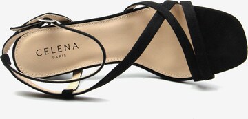 Celena Remienkové sandále 'Chia' - Čierna