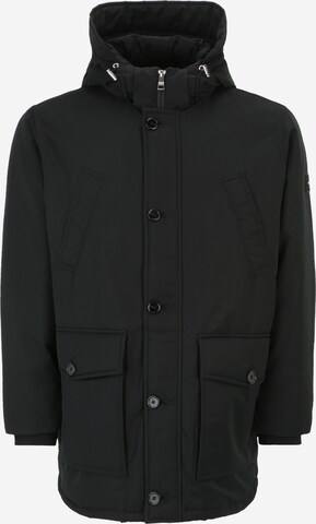 Parka d’hiver 'ROCKIE' Tommy Hilfiger Big & Tall en noir : devant