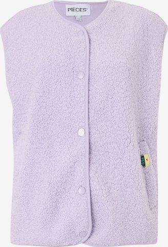 PIECES Weste 'PCKATTY' in Lila: Vorderseite