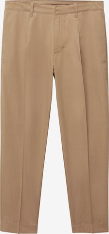 MANGO MAN Regular Pantalon 'Clay' in Beige: voorkant