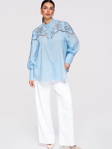 Ombre Blouse in Blue
