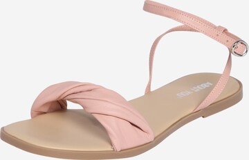 ABOUT YOU Strap Sandals 'Alicia' in Pink: front