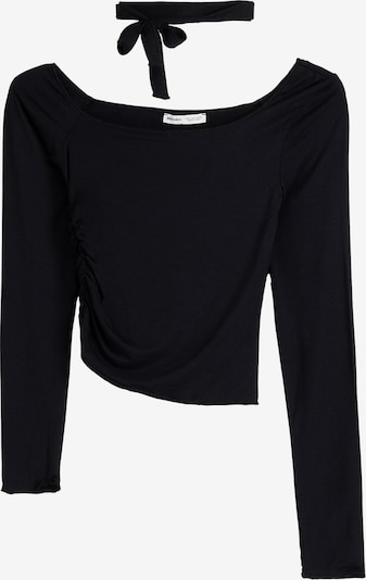 Bershka T-shirt en noir, Vue avec produit