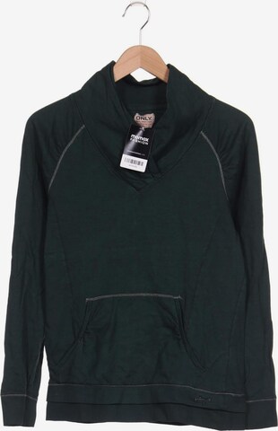 ONLY Sweatshirt & Zip-Up Hoodie in M in Green: front