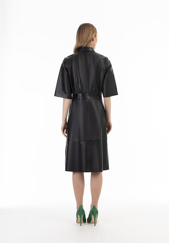 faina Shirt Dress in Black