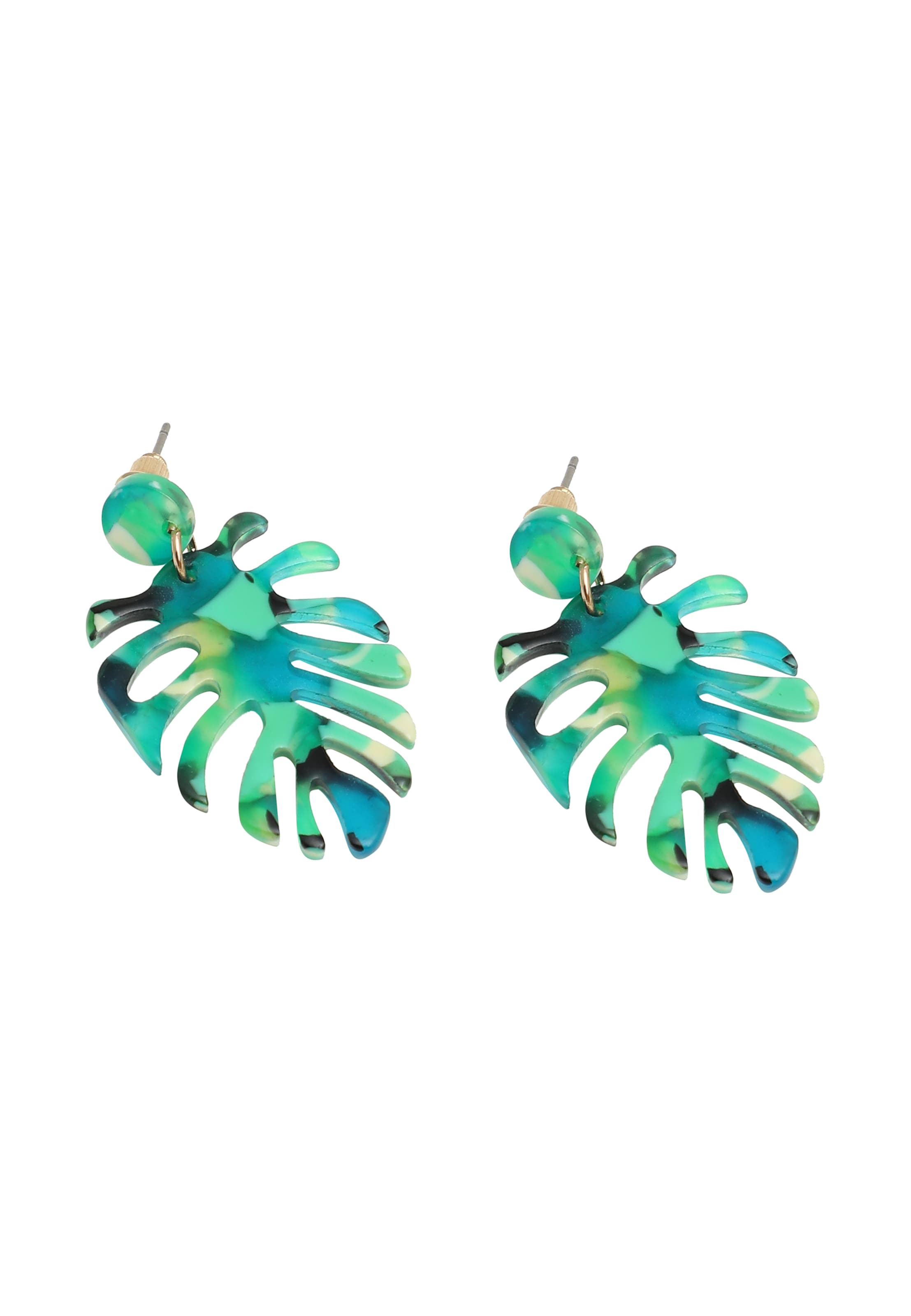 Boucles d'oreilles 'Irma' SOHI en vert : devant