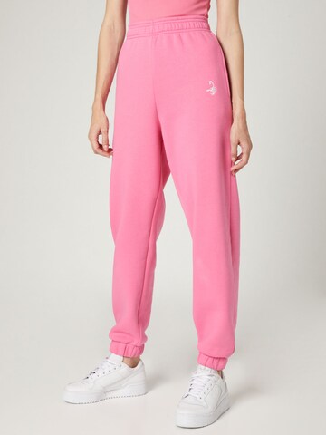VIERVIER Tapered Trousers 'Sarah' in Pink: front