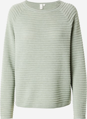 Pull-over QS en vert : devant