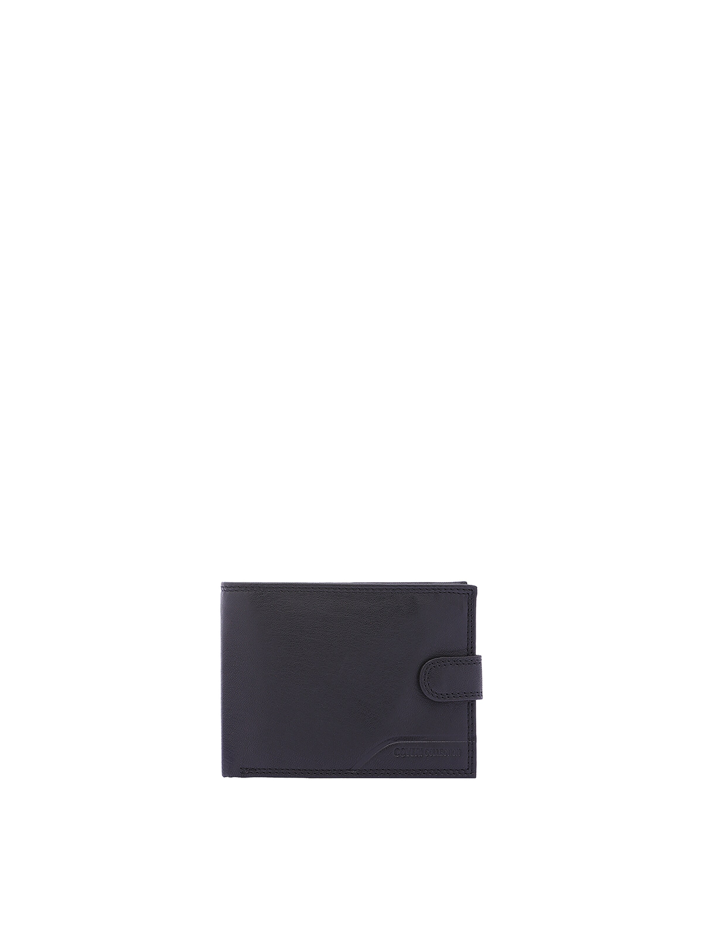 Portamonete di Coveri Collection in nero: frontale