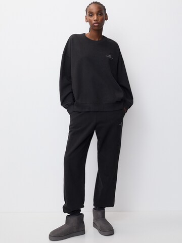 Pull&Bear Tapered Hose in Schwarz