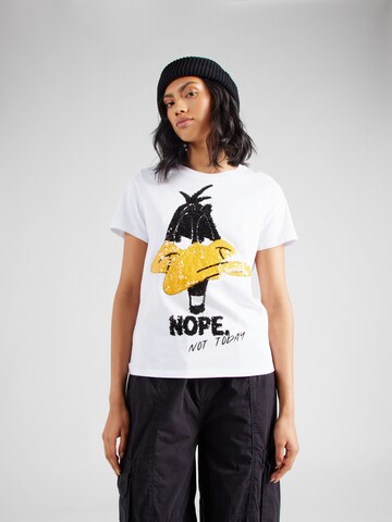 Frogbox Shirt 'Sylvester Nope' in White: front