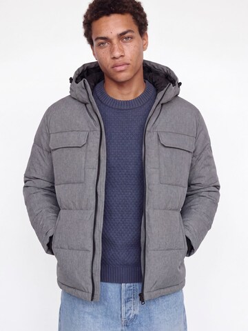 JACK & JONES Kurtka zimowa 'JJWilliam' w kolorze szary