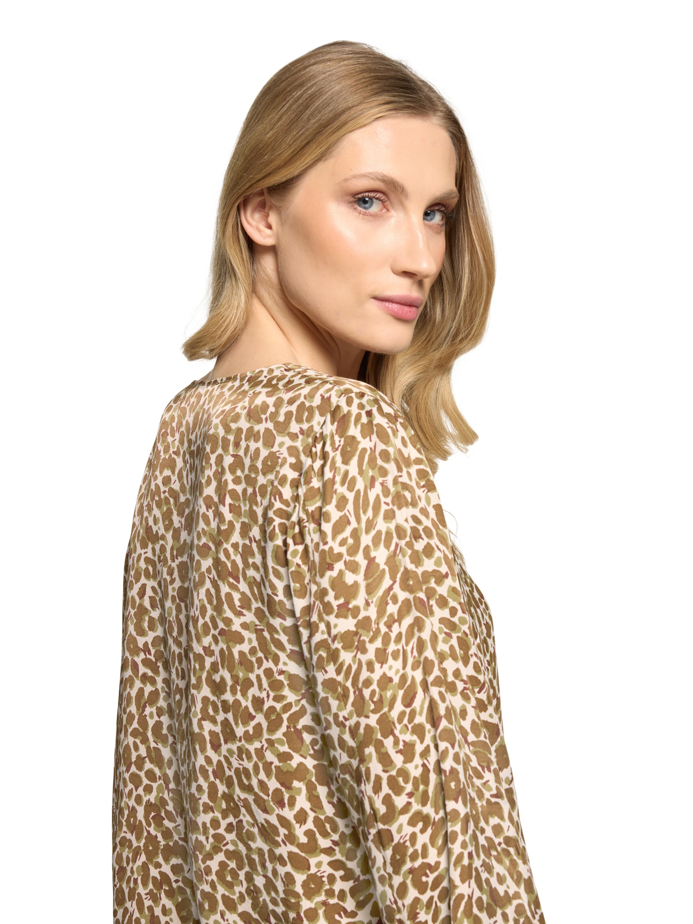 Betty Barclay Schlupfbluse mit Leoprint in Beige