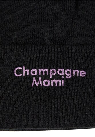 Pica Pica Beanie 'Champagne Mami' in Black