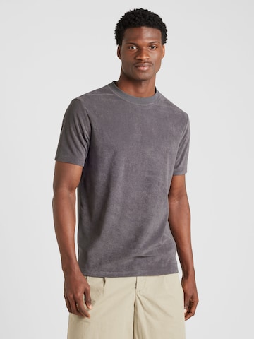 T-Shirt Lindbergh en gris : devant