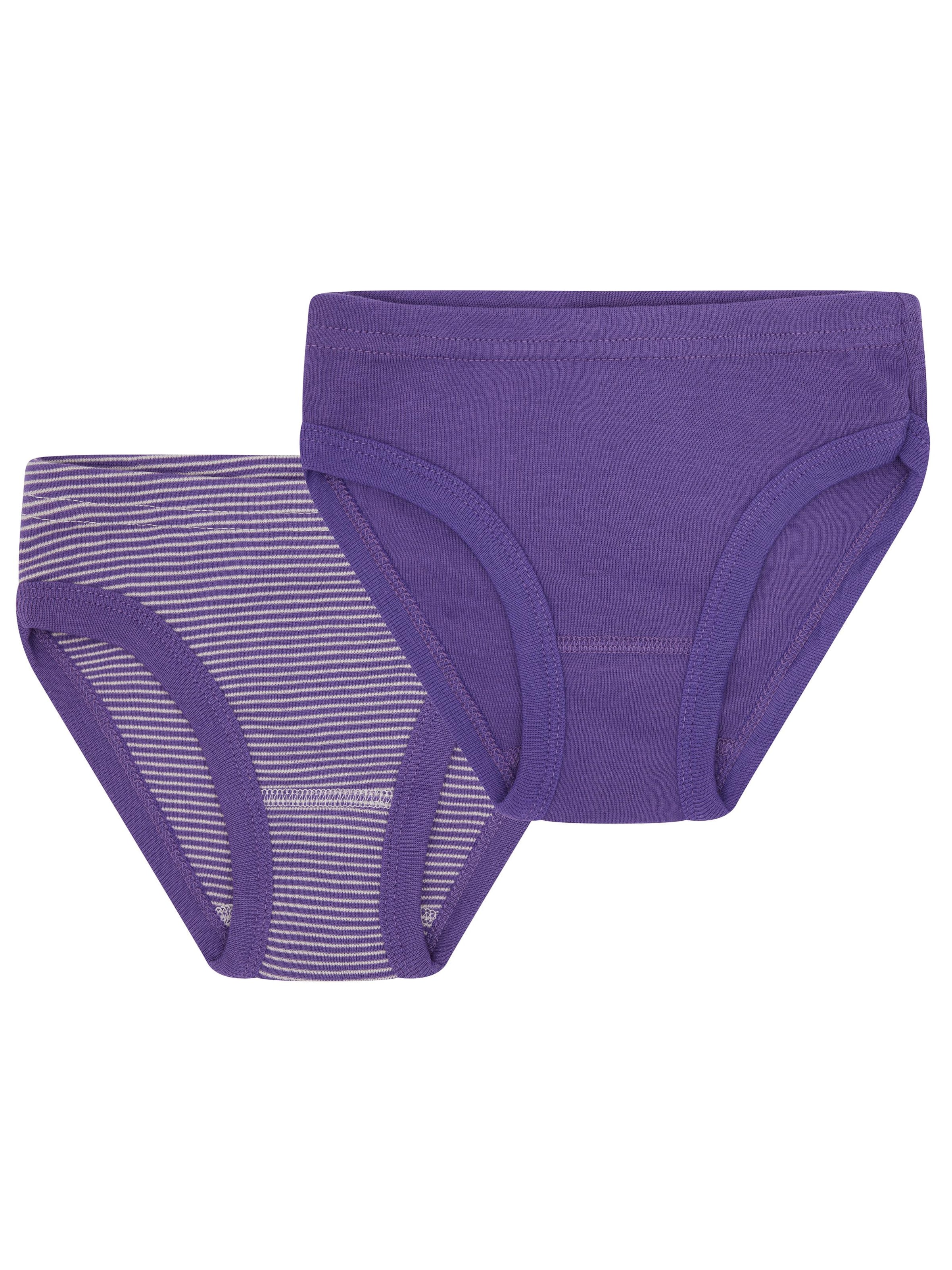 loud + proud Underpants in Purple: front