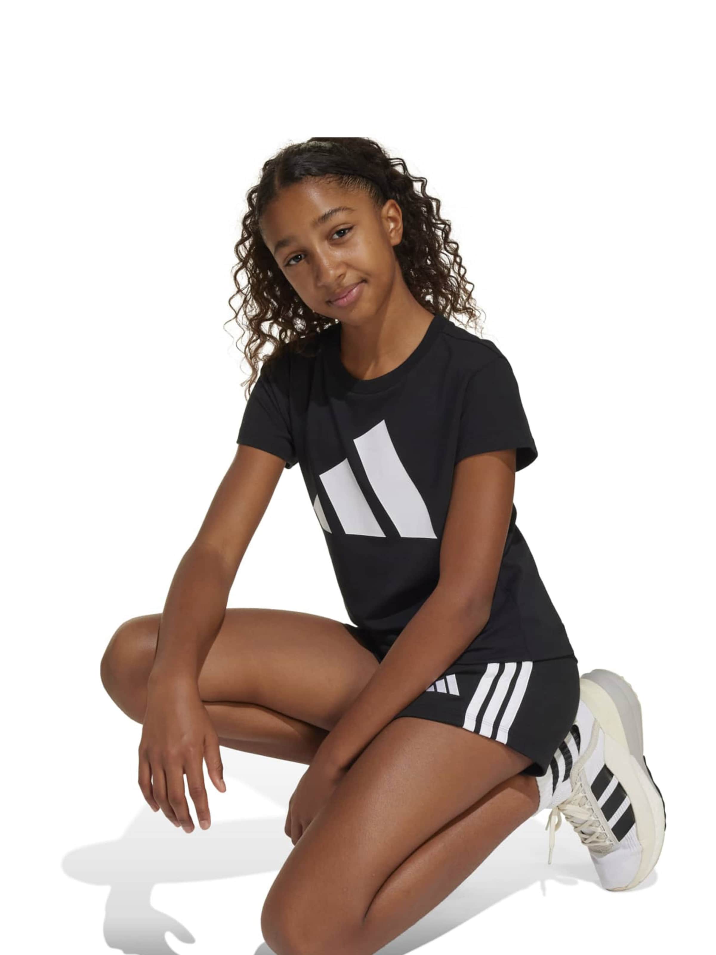 ADIDAS SPORTSWEAR - Camisa funcionais 'Bl 160' em preto