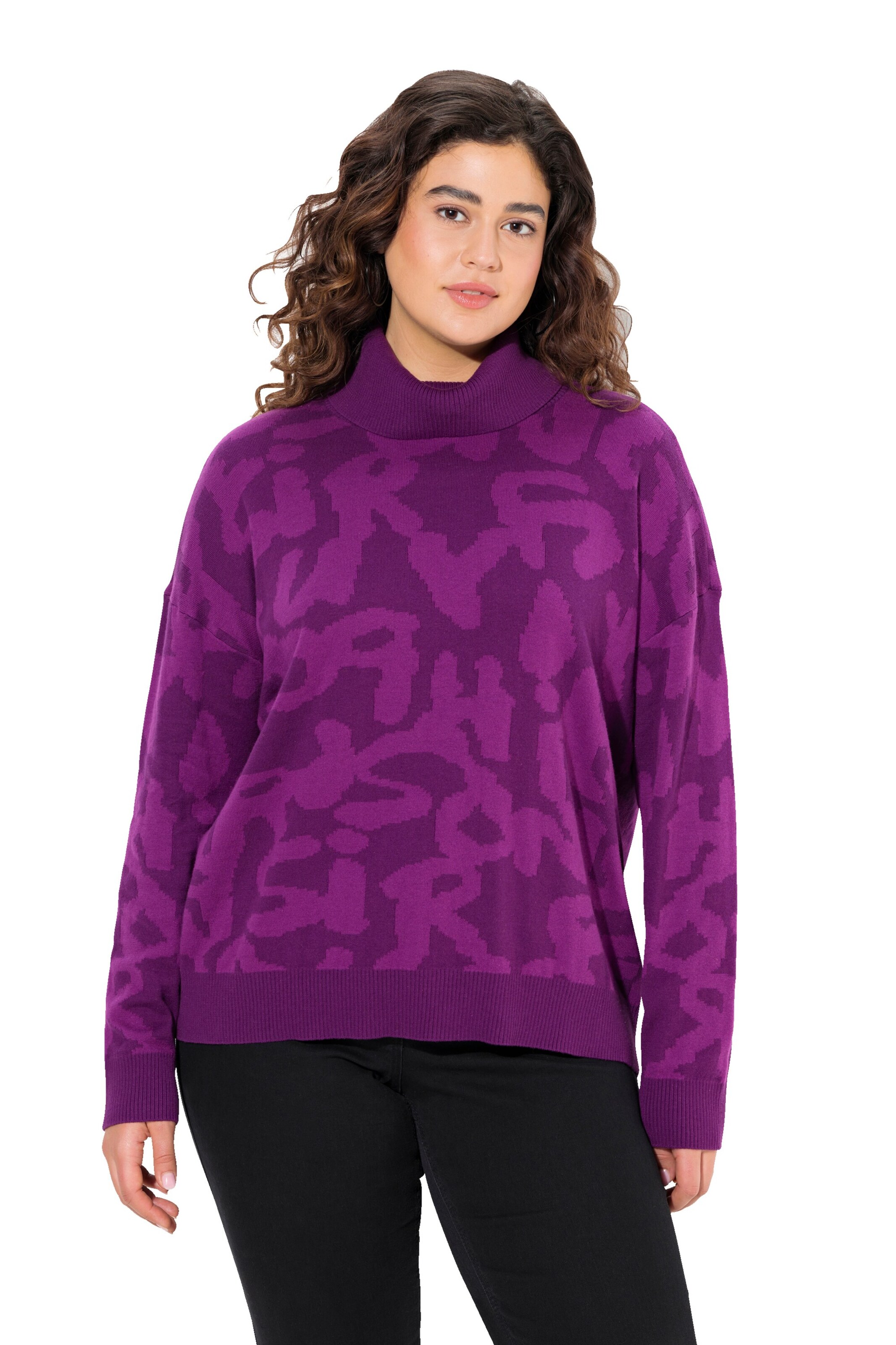 Ulla Popken Trui in Lila: voorkant