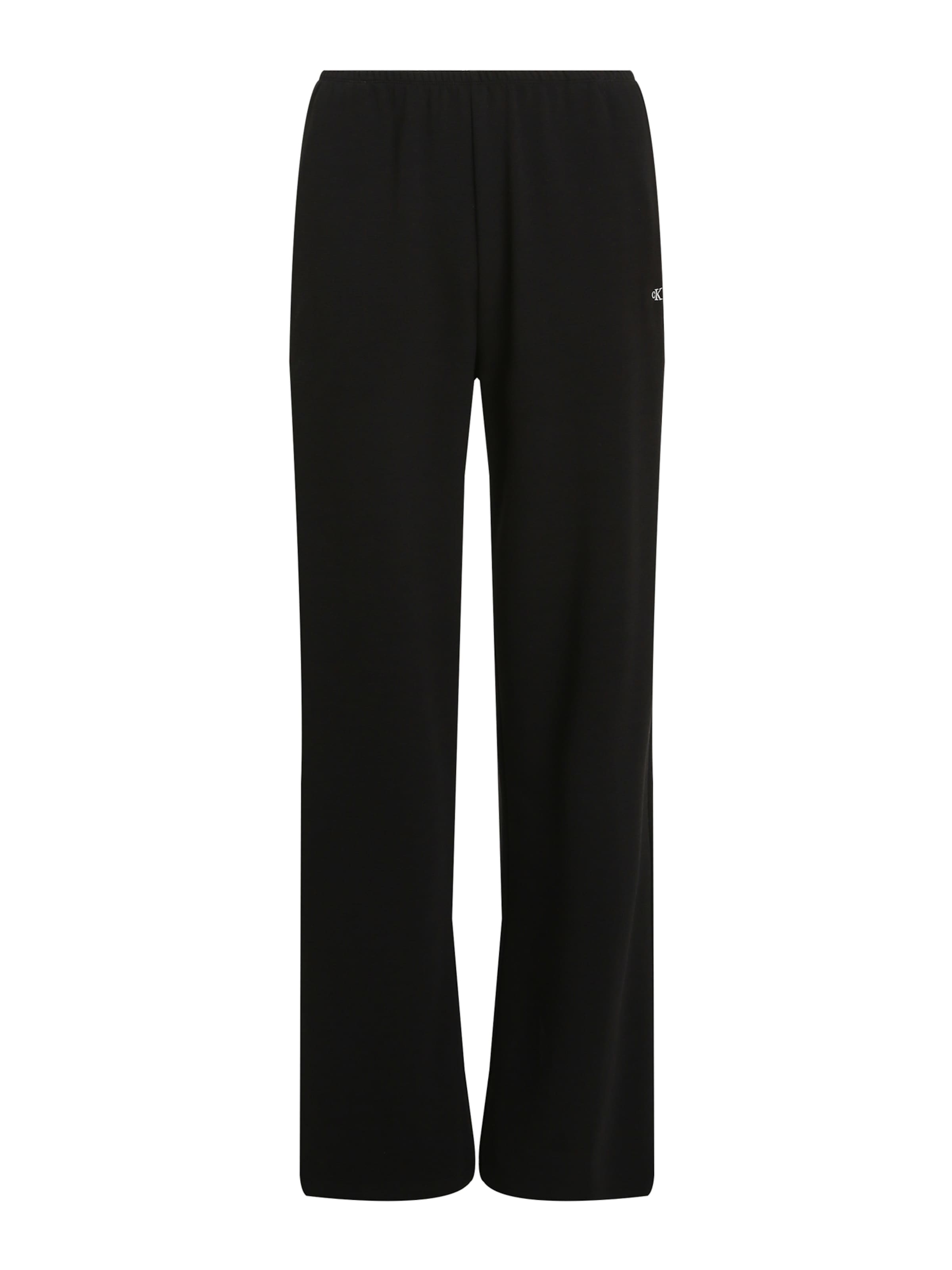 Calvin Klein Jeans Широкий Штаны в Черный: спереди