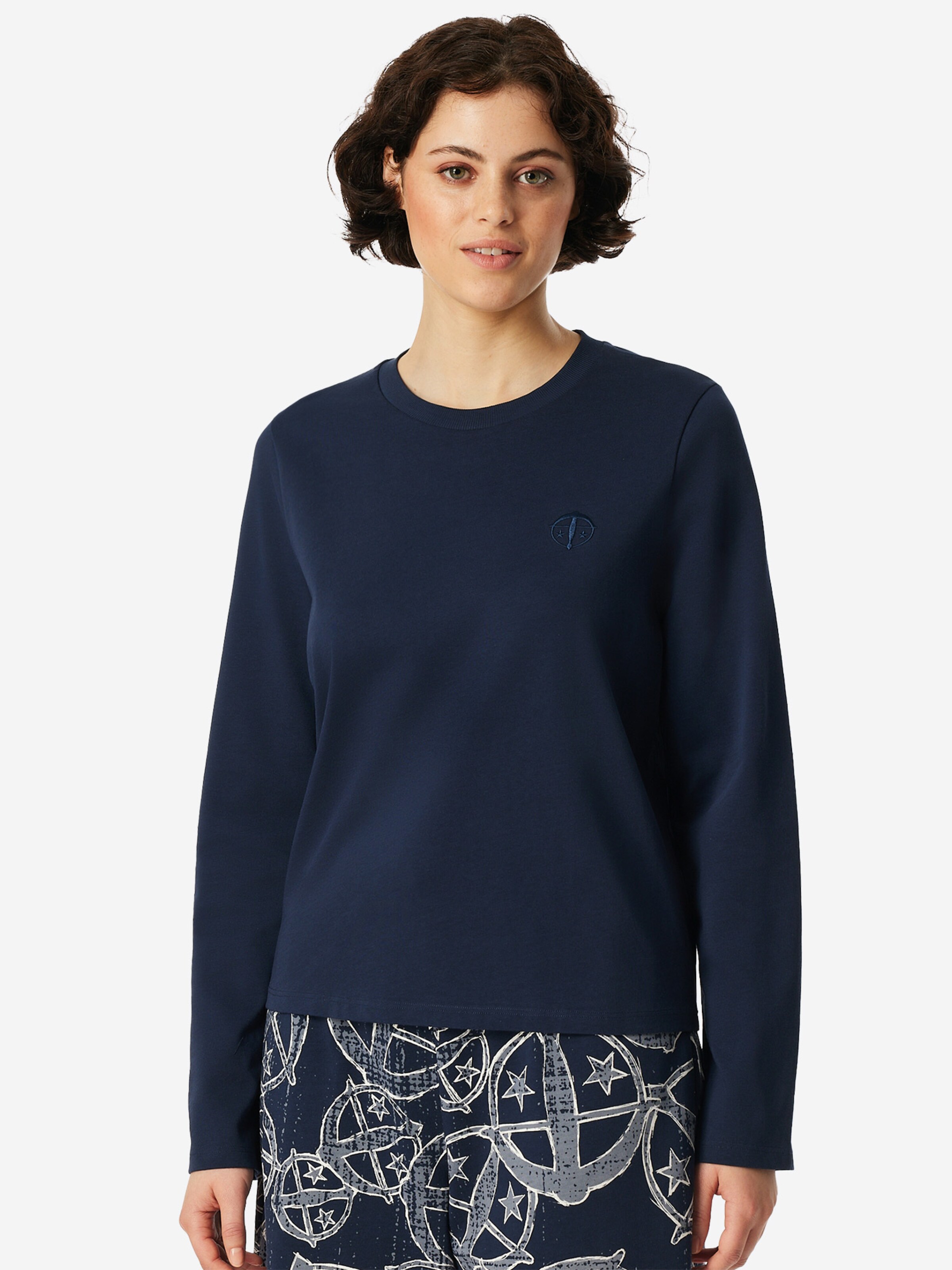 SCHIESSER Shirt ' SCHIESSER 150 YEARS ' in Blue: front