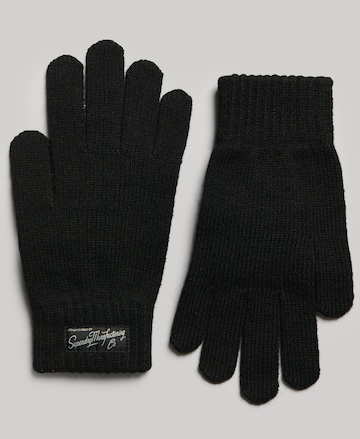 Superdry Fingerhandschuhe in Schwarz: predná strana