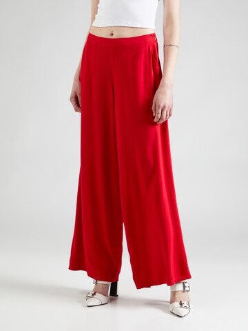 Givn Berlin Wide leg Broek in Rood: voorkant