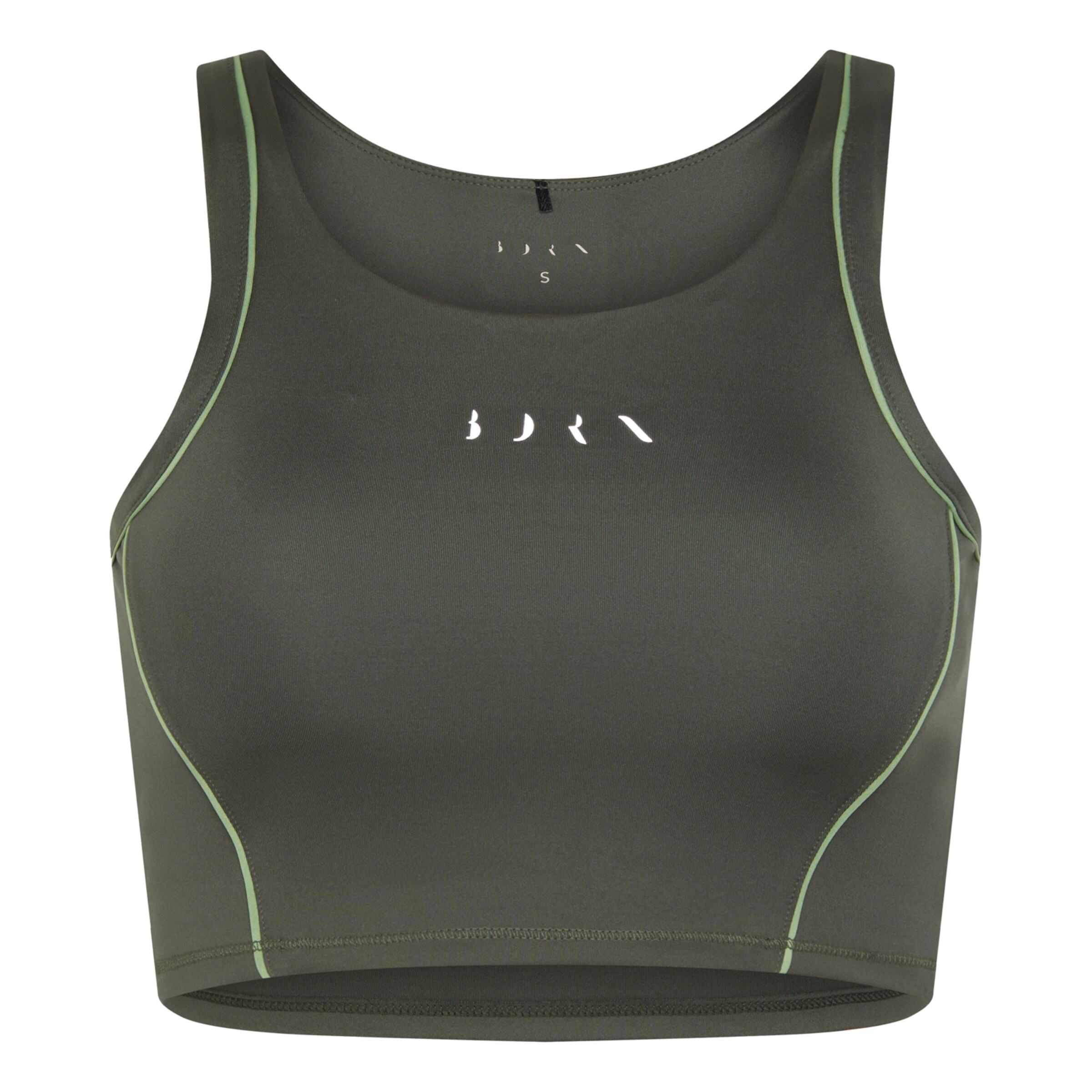 Born Living Yoga Sporttop 'Indra' in Groen: voorkant